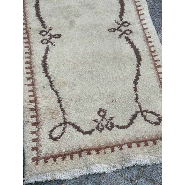 Textile Mid-Century Moroccan Art Deco Rug, 1940s For Sale - Image 7 of 16