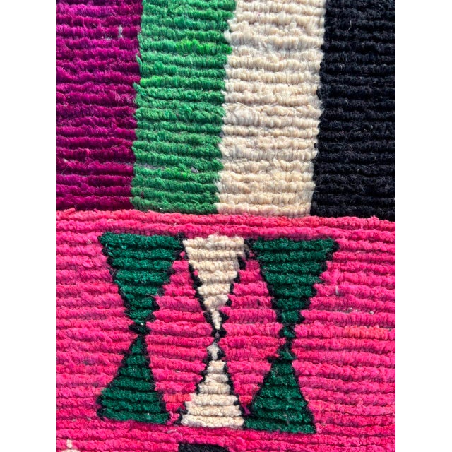 Moroccan Artist 21st Century Pink Berber Moroccan Runner Hallway Rug For Sale - Image 4 of 7