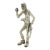 Vintage Italian Handmade Genuine Silver Handyman Carpenter Figurine From Tuscany For Sale