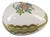 Herend Queen Victoria Pattern Fine Porcelain Hand Painted Floral Egg Trinket Box For Sale