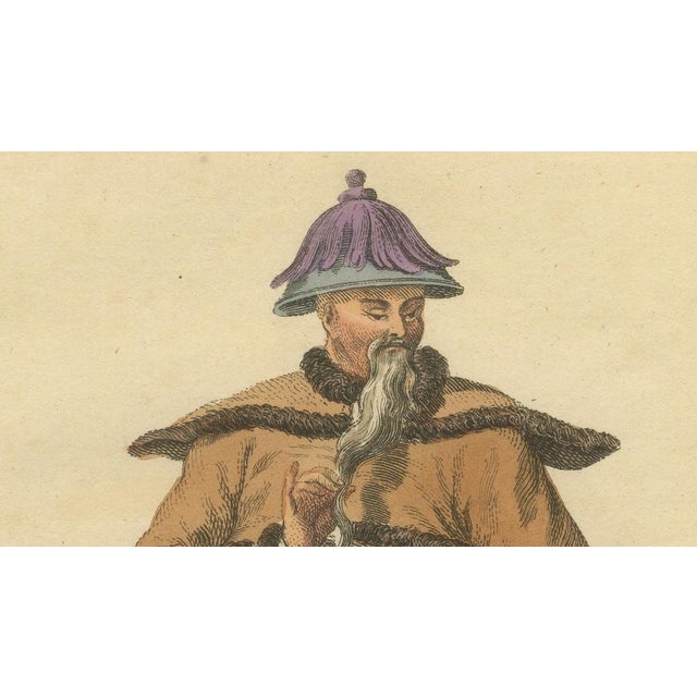 Jefferys, Chinese Mandarin in Winter Court Dress, 1749, Print For Sale - Image 4 of 10