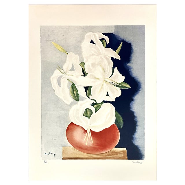 Moise Kisling, Bouquet of Flowers, 1952, Lithograph For Sale