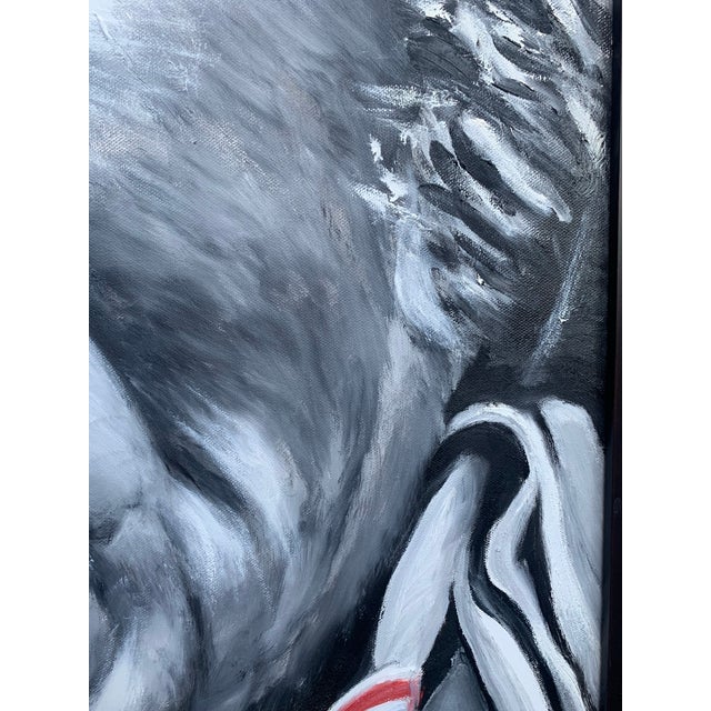 Portrait of a Cowboy, John Wayne - Large Original Oil Painting For Sale In Chicago - Image 6 of 7