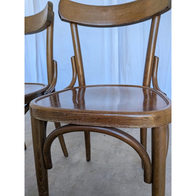 Mid-Century Bistro Style Dining Chair in Wood, Former Yugoslavia, 1970s For Sale - Image 15 of 18
