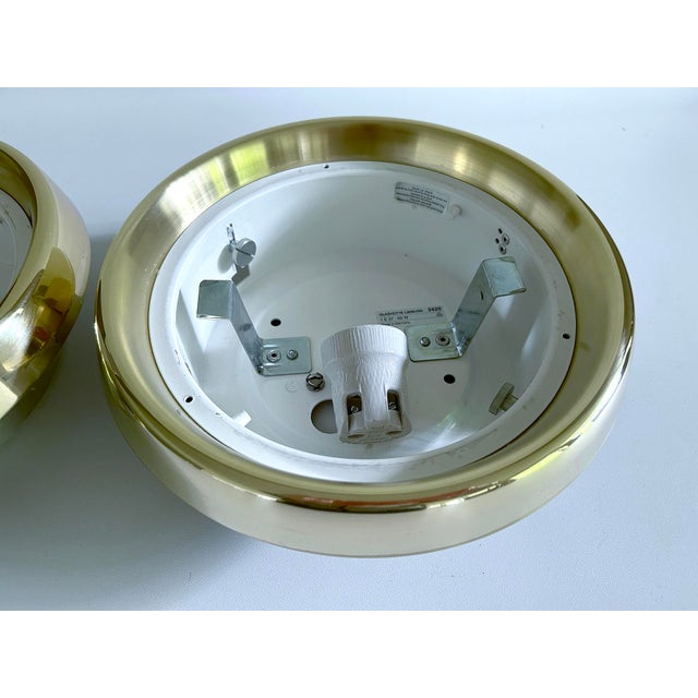 Vintage Brass and Glass Sconce from Limburg For Sale - Image 17 of 18