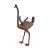 Metal Vintage Bronze Benin Ostrich For Sale - Image 7 of 7
