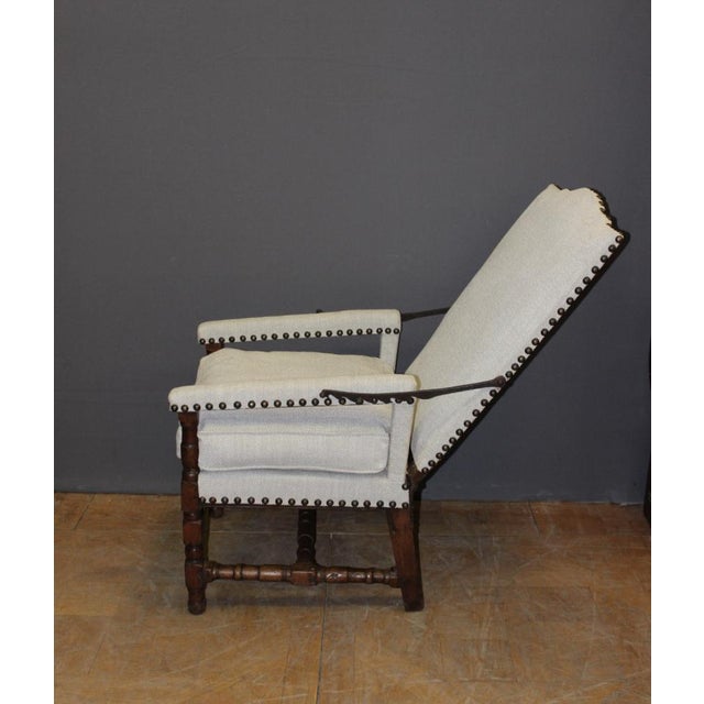 Louis XIV Rack Armchair in Walnut For Sale - Image 15 of 16