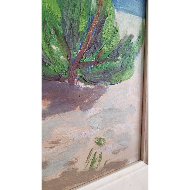 Adriatic Coastal Landscape, 1960s, Oil Painting on Canvas, Framed For Sale - Image 11 of 16