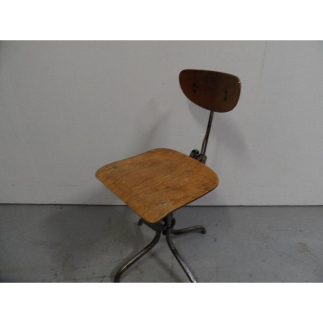 1950s Industrial Desk Chair, 1950s For Sale - Image 5 of 10