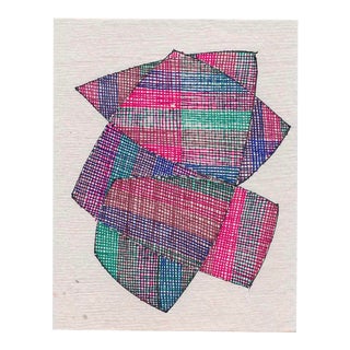 1970s Abstract Geometric Drawing by William Glen Davis For Sale