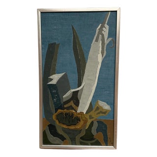 Marit Wahlström Schönbäck, Aqave, 1969, Oil Painting on Canvas, Framed For Sale