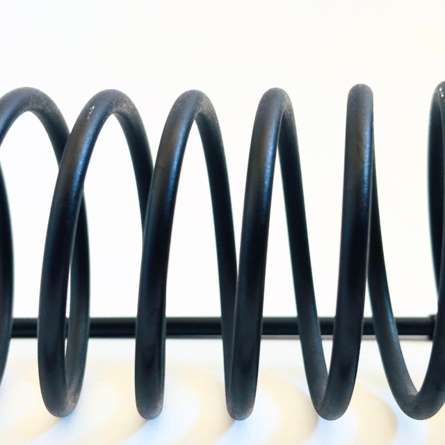 Black Black Metal Coil Letter Holder For Sale - Image 8 of 9
