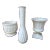 1940s Milk Glass Collection- Set of 3 For Sale