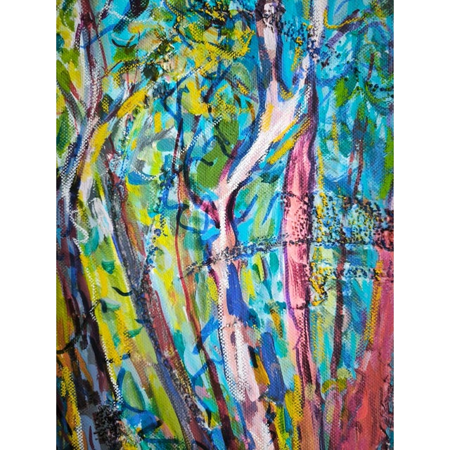 Early 21st Century Linda Clerget, Forest Sanctuary, Acrylic For Sale - Image 5 of 6