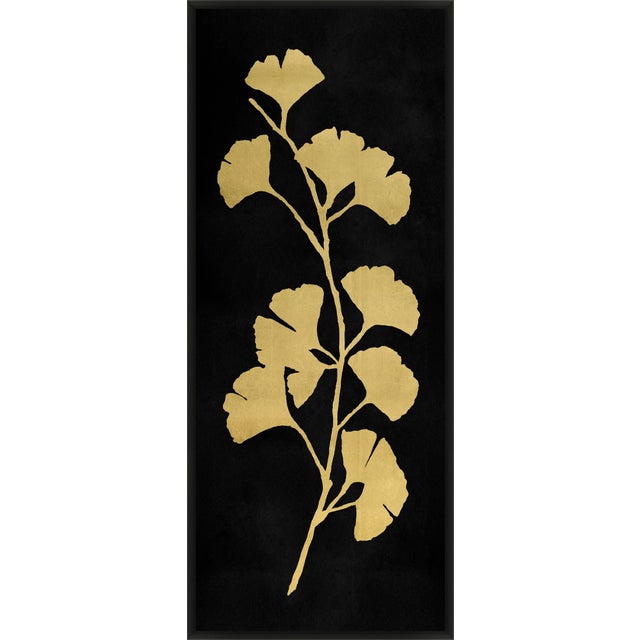 Contemporary Pair of Gold Leaf Ginkos (I & Ii) by Wendover Art Group For Sale - Image 3 of 6