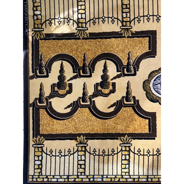 Giardini Allitaliana Vintage Wool Rug by Piero and Barnaba Fornasetti, 1980s, Italy, in Good conditions. Designed 1980 to...