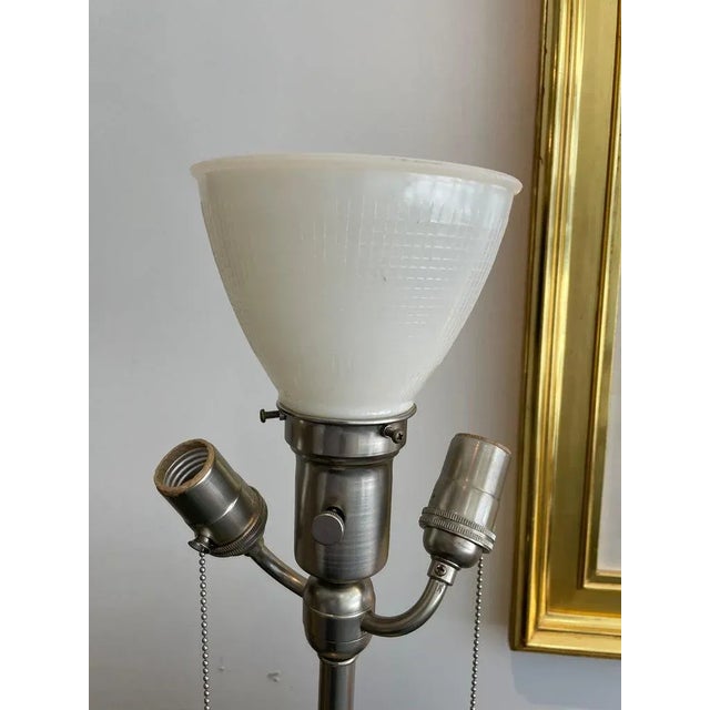 1980s Italian Table Lamp 35" H With Antique Glazed Amphora Base For Sale - Image 9 of 13