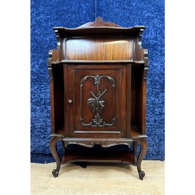 Napoleon III Mahogany State Cabinet, 1880 For Sale - Image 10 of 10