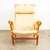 Iconic natural tan leather "Pernilla" armchair/ Lounge chair designed by Bruno Mathsson. The first version was designed in...