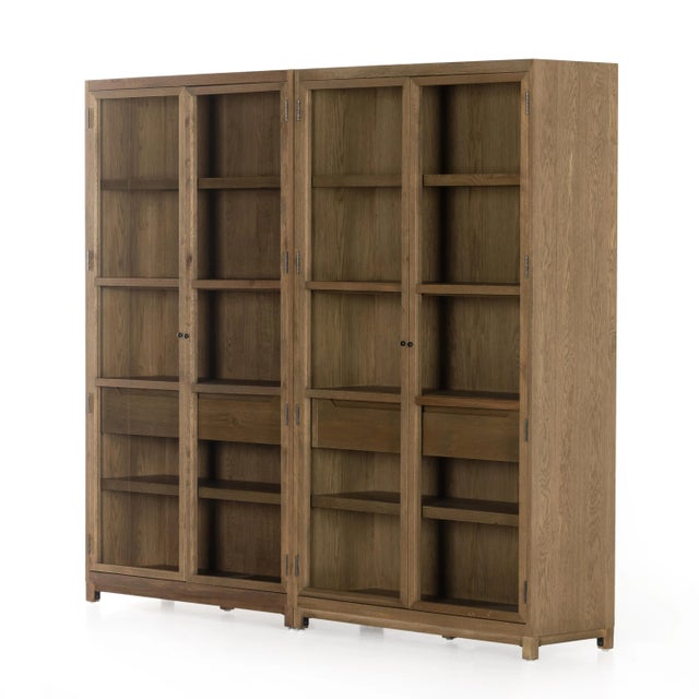 Four Hands Millie Double Cabinet, Drifted Oak Solid For Sale In Austin - Image 6 of 12