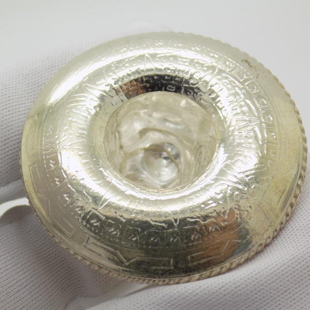 Silver Vintage Mexican Handmade 925 Sterling Silver Sombrero, 1970s For Sale - Image 8 of 13