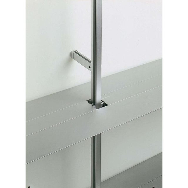 Grey Wall Mounted Hypótila Shelving with Silver Aluminium Finish by Lluis Clotet For Sale - Image 6 of 6