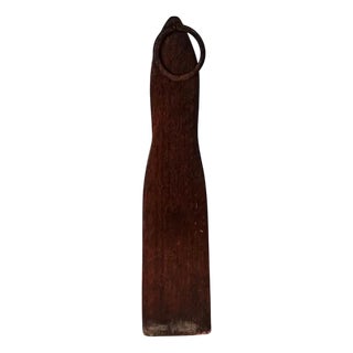 19th Century Abstract Wood Candleholder Sculpture, France For Sale