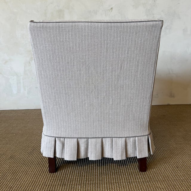 2020s Anette Slip Cover Club Chair For Sale - Image 5 of 7