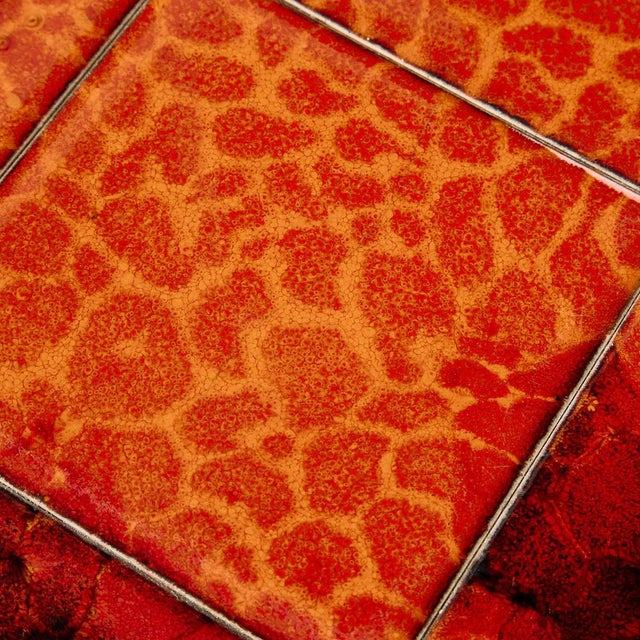 Walnut Coffee Table with Ceramic Top, 1970s For Sale - Image 14 of 17
