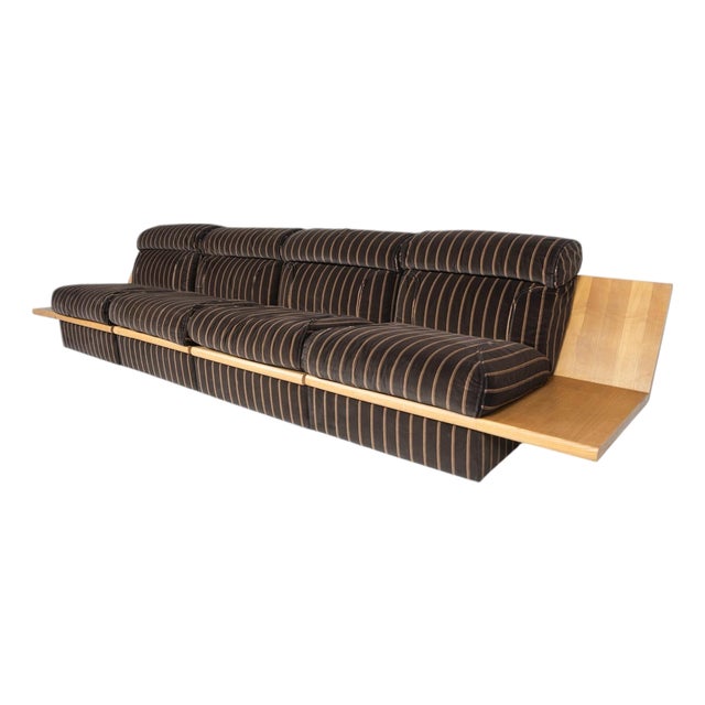 Large Modular Sofa with Integrated Side Tables, Italy, 1970s For Sale