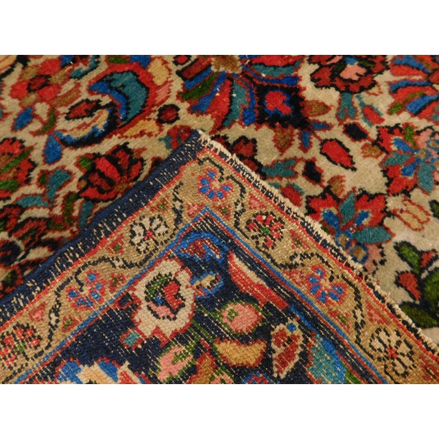 1940s Hand Made Persian Rug 4'10"x 7' For Sale - Image 11 of 12