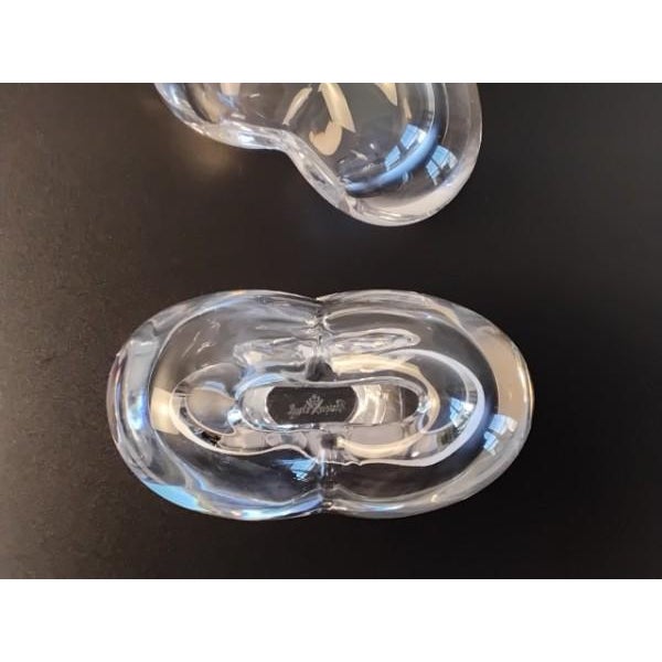 1970s Pair of Vintage Rosenthal Studio-Linie Crystal Heart Solifleur Vases by Michael Boehm For Sale - Image 5 of 17