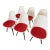 Set of Six Herman Miller Eames Molded Plastic Side Chairs For Sale