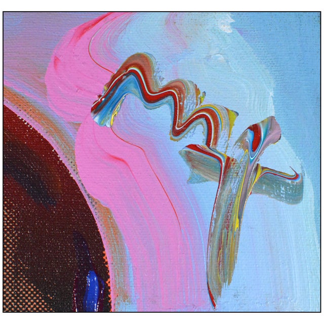 2000 - 2009 2009 President Obama Pop Art Blue Acrylic Painting on Canvas Peter Max For Sale - Image 5 of 7