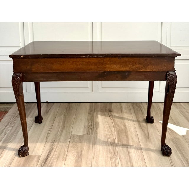 Early 20th Century George II Chippendale Revival Carved Console Table For Sale - Image 11 of 17