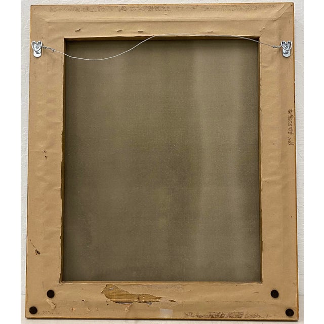 20th Century Cityscape W/ Figures & Flags by Sebastian For Sale - Image 12 of 13