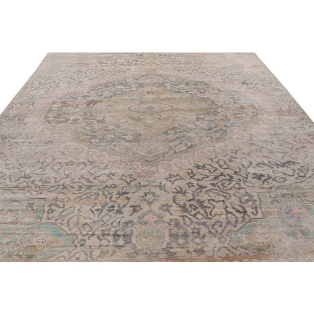 Modern Rug & Kilim’s Oushak Style Rug With Polychromatic Patterns For Sale - Image 3 of 7