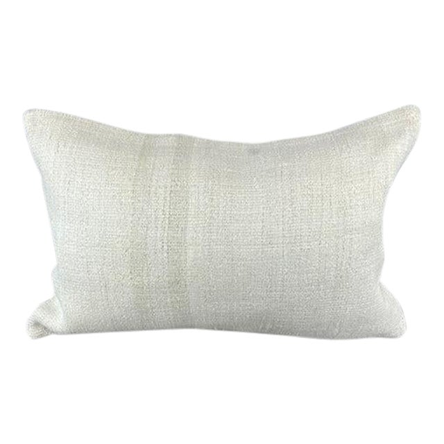 16 x 24 Hemp Pillow Turkish Cushion Natural White Pillow Cushion Cover For Sale