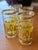 1970s Yellow 22k Gold Signed Culver Glassware Set of 4 Highball For Sale - Image 10 of 10
