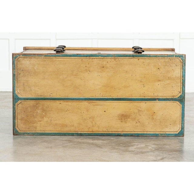 Wood Regency English Painted Pine Chest Drawers, 1810 For Sale - Image 7 of 14