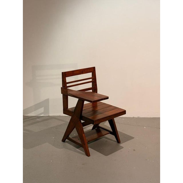 Wood Vintage Armchair by Pierre Jeanneret, 1950s For Sale - Image 7 of 7