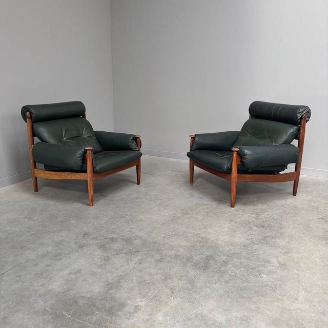 Animal Skin Lounge Chairs by Eric Merthen for Ire Möbel Ab, 1960s, Set of 2 For Sale - Image 7 of 16