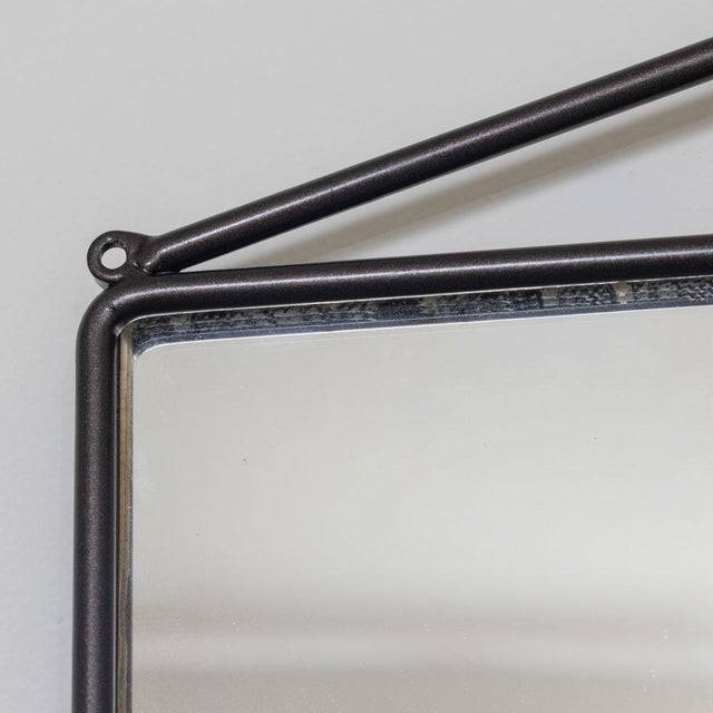 1950s 1950s French Iron Painted Mirror For Sale - Image 5 of 9