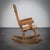 Mid-Century Modern Brutalist Oak Rocking Chair by De Puydt, 1970s For Sale - Image 3 of 9