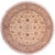 Shabby Chic 1990's Kashan Pak-Persian Beige/Tan Wool Round Rug- 10'0'' X 10'2'' For Sale - Image 9 of 9