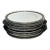 8 Piece Arte Italica Tuscan Pewter Rim Salad/Dessert Plates For Sale