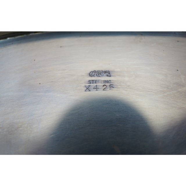 Antique Art Deco Reed & Barton Sterling Silver Centerpiece Bowl X425 292g 11" For Sale - Image 11 of 12