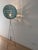 Mid-Century Tripod Floor Lamp with Blue Raffia Shade, 1950s For Sale - Image 9 of 12