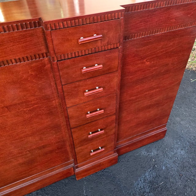 Rare Kittinger Architectural Cherry Freestanding 18-Drawer Commode, Late 20th Century For Sale - Image 12 of 12