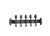 Gothic Antique Forged Iron 5-Light Tulip Cup Wall Candle Sconce For Sale - Image 3 of 15